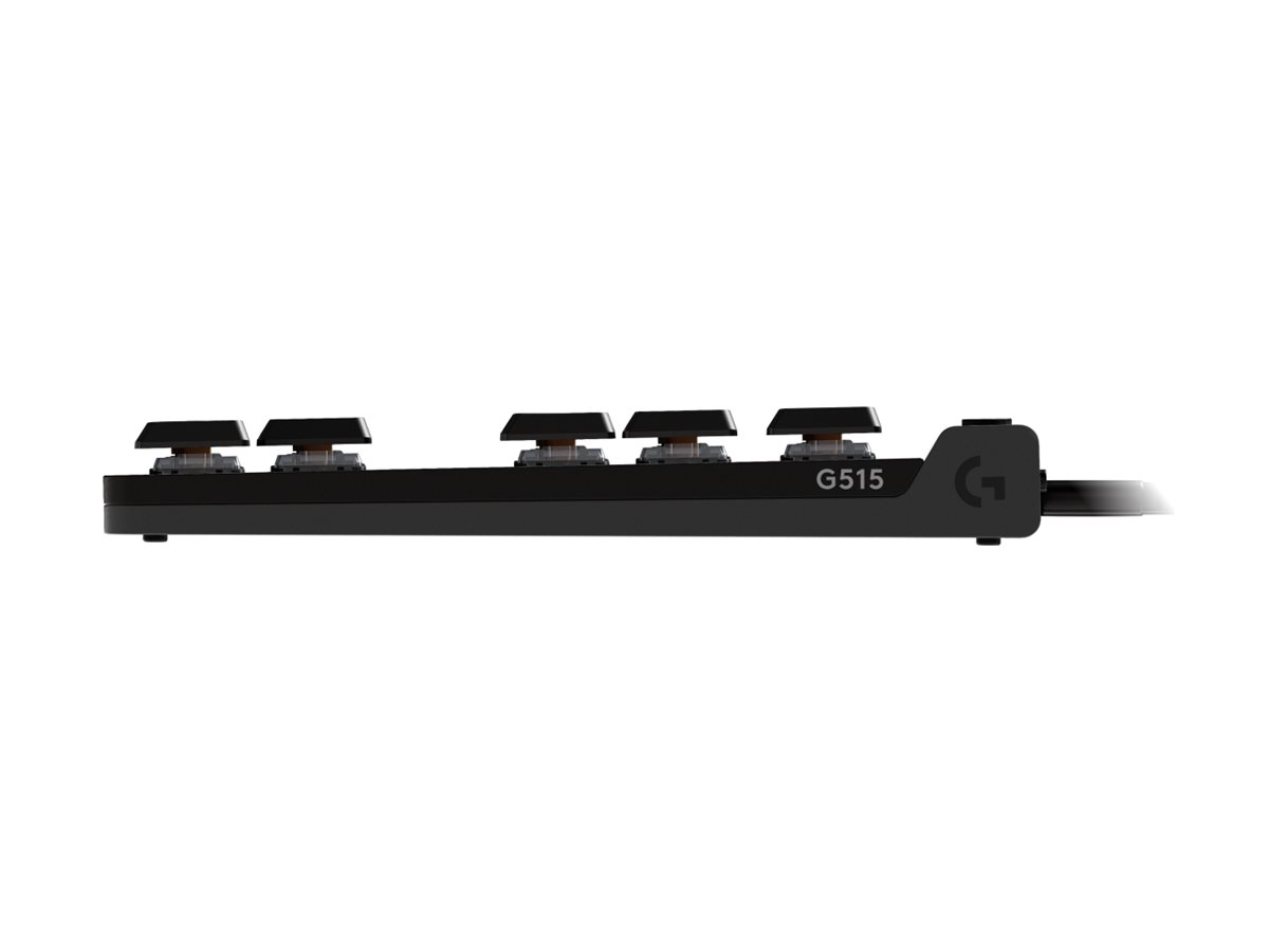Logitech G G515 keyboard TKL black Input Product shot Right-angle 79850
