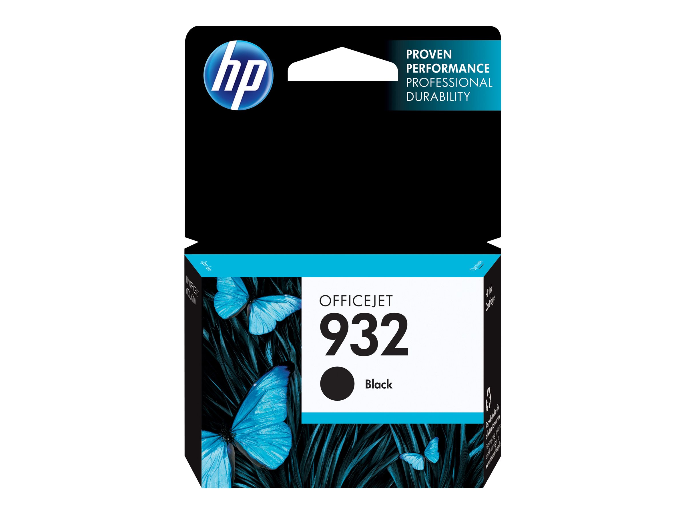 An image of HP 932 - black - original - ink cartridge