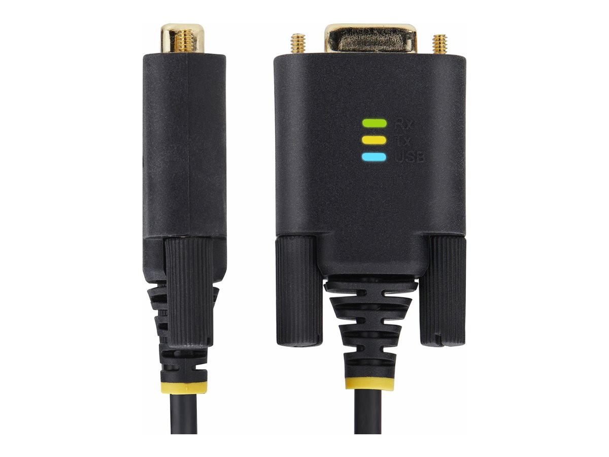 StarTech.com 3ft (1m) USB to Serial Adapter Cable, Interchangeable DB9 Screws/Nuts, COM Retention, USB-A to DB9 RS232, FTDI IC, Level-4 ESD Protection, Windows/macOS/ChromeOS/Linux - Rugged TPE Construction (1P3FFCB-USB-SERIAL) - USB / sériový kabel - USB do DB-9 - 1 m – foto 3
