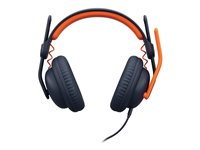 Logitech Zone Learn Wired Over-Ear Headset for Learners, USB-C - headphones with mic - replacement - USB-C