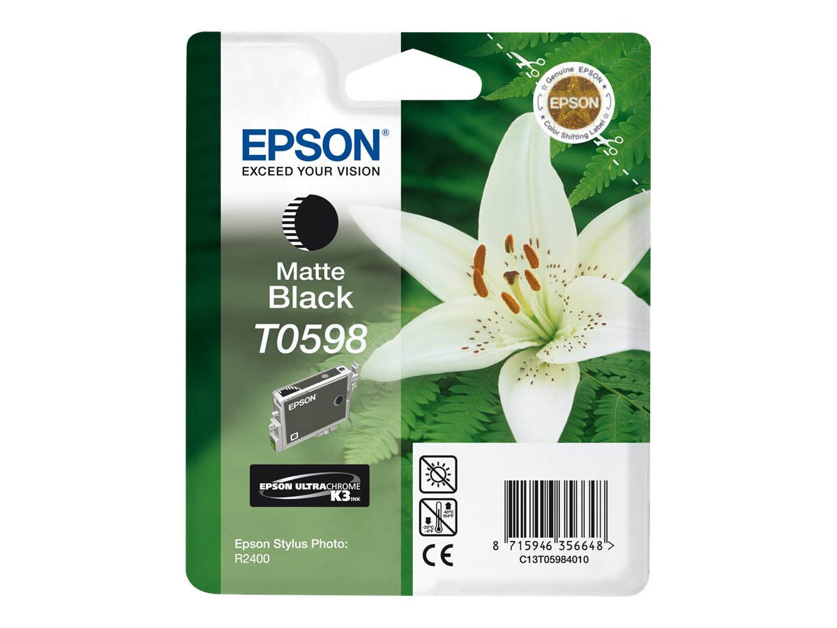 Epson T0598 - matná čerň - originální - inkoustová cartridge – foto 2