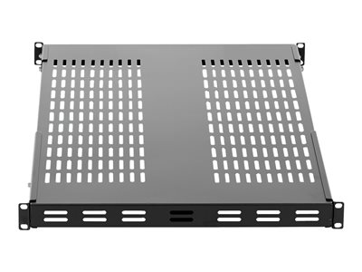 StarTech.com Server Rack Shelf - 1U - Adjustable Mount Depth - Heavy Duty - Rack shelf - black - 1U - 19