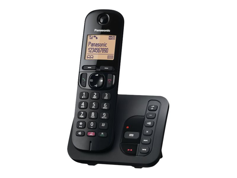 An image of Panasonic KX-TGC260EB - cordless phone - answering system with caller ID/call waiting