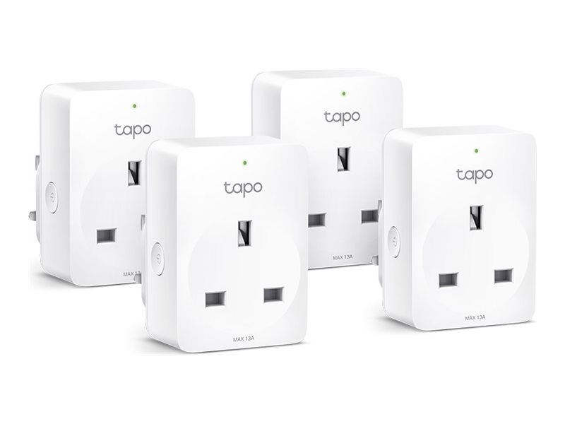 An image of Tapo P100 V2 - smart plug - 802.11b/g/n, Bluetooth 4.2 (pack of 4)