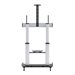 Manhattan TV & Monitor Mount, Trolley Stand, 1 screen, Screen Sizes: 60-100", Silver/Black, VESA 200x200 to 800x600mm, Max 100kg, Height adjustable 1200 to 1685mm, Camera and AV shelves, Aluminium, LFD, Lifetime Warranty - Image 4: Back