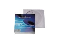 MediaRange Retailpack 50 CD Paperbag Flagwindow CD/DVD lomme