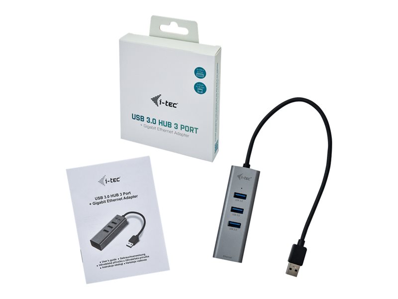 i-Tec USB 3.0 Metal 3-Port - concentrateur (hub) - 3 ports