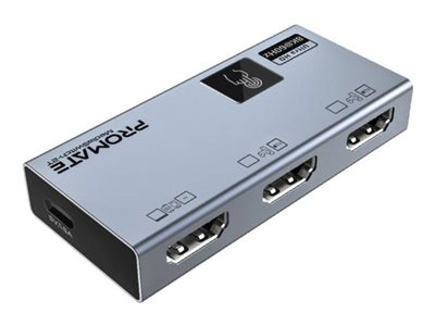 Promate MEDIASWITCH-2T video/audio switch 2 Product shot Left-angle 79150
