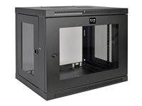 Eaton Tripp Lite Series 9U Wall Mount Rack Enclosure Server Cabinet w/ Acrylic Glass Front Door Rack Sort