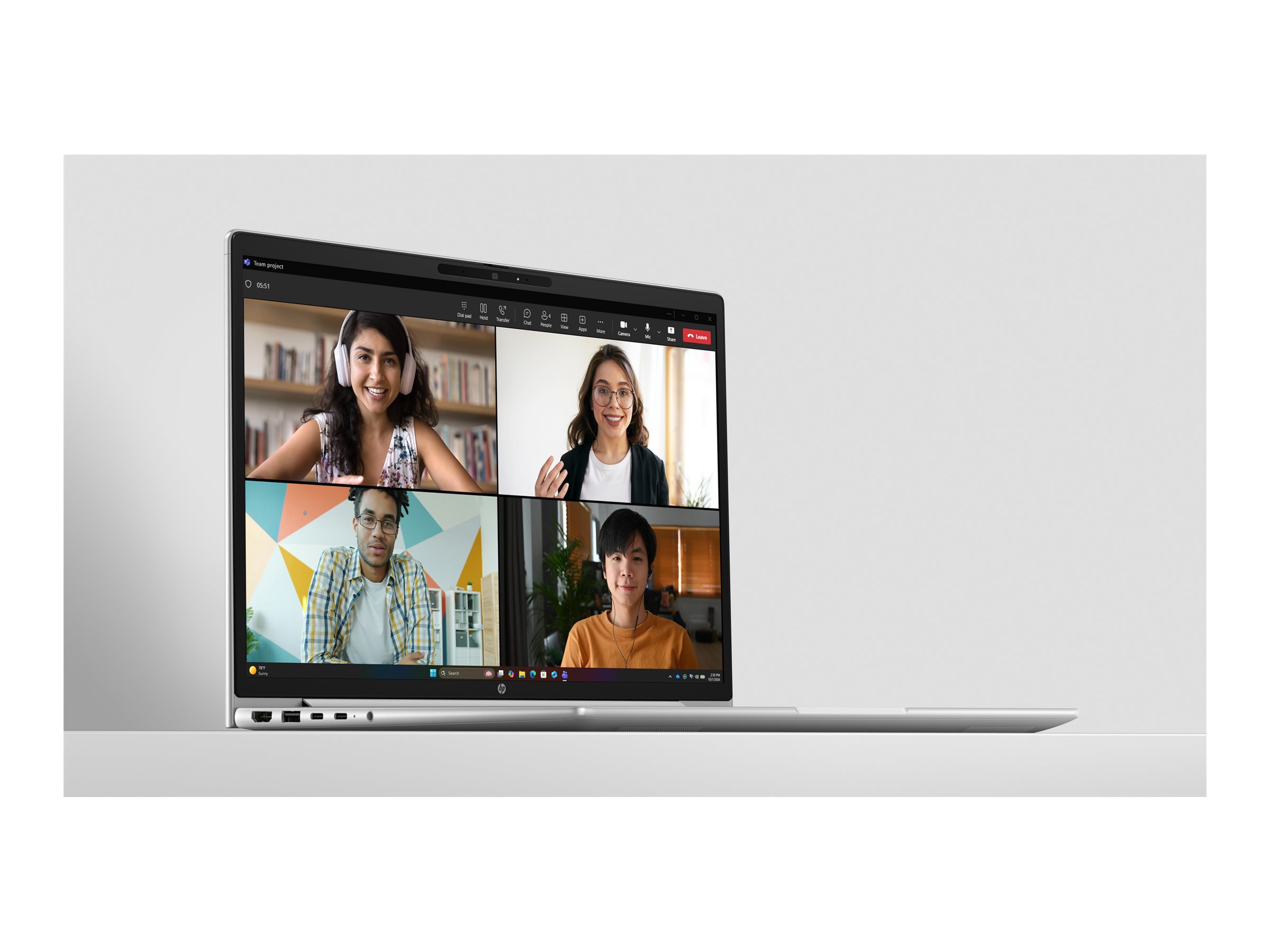 HP ProBook 4 G2a Next Gen Notebook Copilot+ PC 14 AMD Ryzen AI 7 450 32 GB RAM 512 GB Product shot Close-up 75800