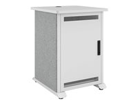 Middle Atlantic Forum cart - designer white, silver grey - TAA Compliant