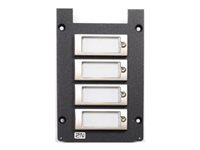 2N Control panel faceplate front, with 4 buttons