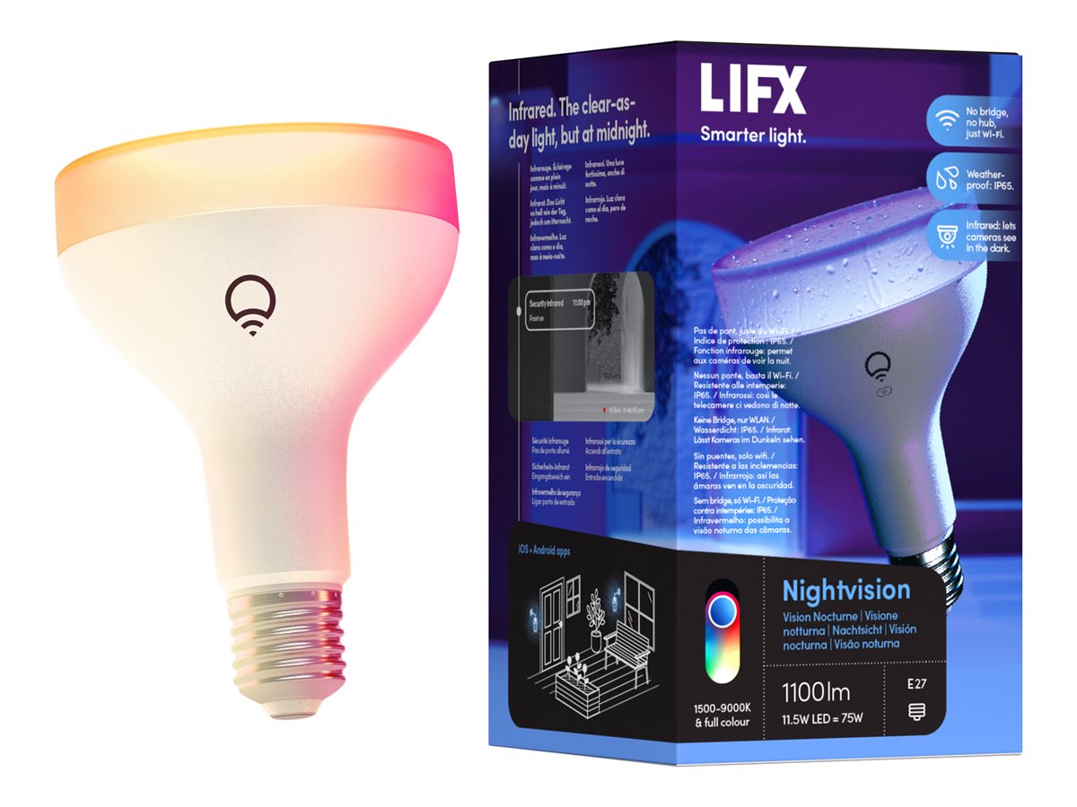 LIFX Nightvision 1100lm BR30 E27 Edison