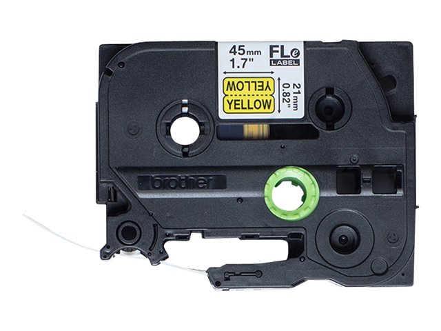 BROTHER FLe-6511 Bk On White Flag Tape FLE6511