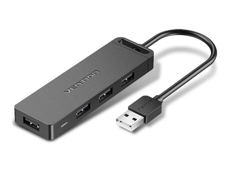 Vention CHM hub with power supply 4 Product shot Right-angle 79550