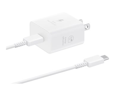 Samsung EP-T2510 Power adapter 25 Watt SFC (USB-C) on cable: USB-C white