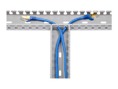 StarTech.com Server Rack Cable Management - 2x2in - Open Slot Network &  Data Cable Raceway - Finger Duct Cable Management w/ Cover (AD2X2) - cable  raceway