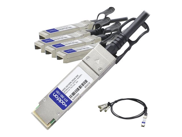 AddOn - Câble d'attache directe 10GBase - Conformité TAA - SFP+ pour QSFP+ 