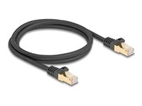 DeLOCK CAT 6a S/FTP 1m Netværkskabel Sort