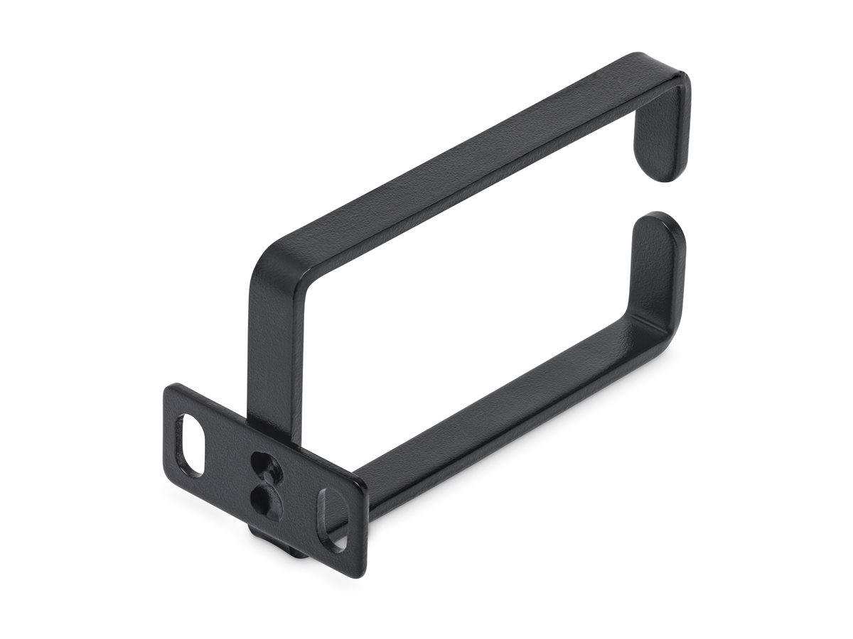 StarTech.com 1U Vertical 2.2 x 3.9in Server Rack Cable Management D-Ring Hook w/ Flexible Opening - Network Rack-Mount Cord Organizer Ring (CMHOOK1U) - kroužek pro uspořádání kabelů - 1U – foto 3