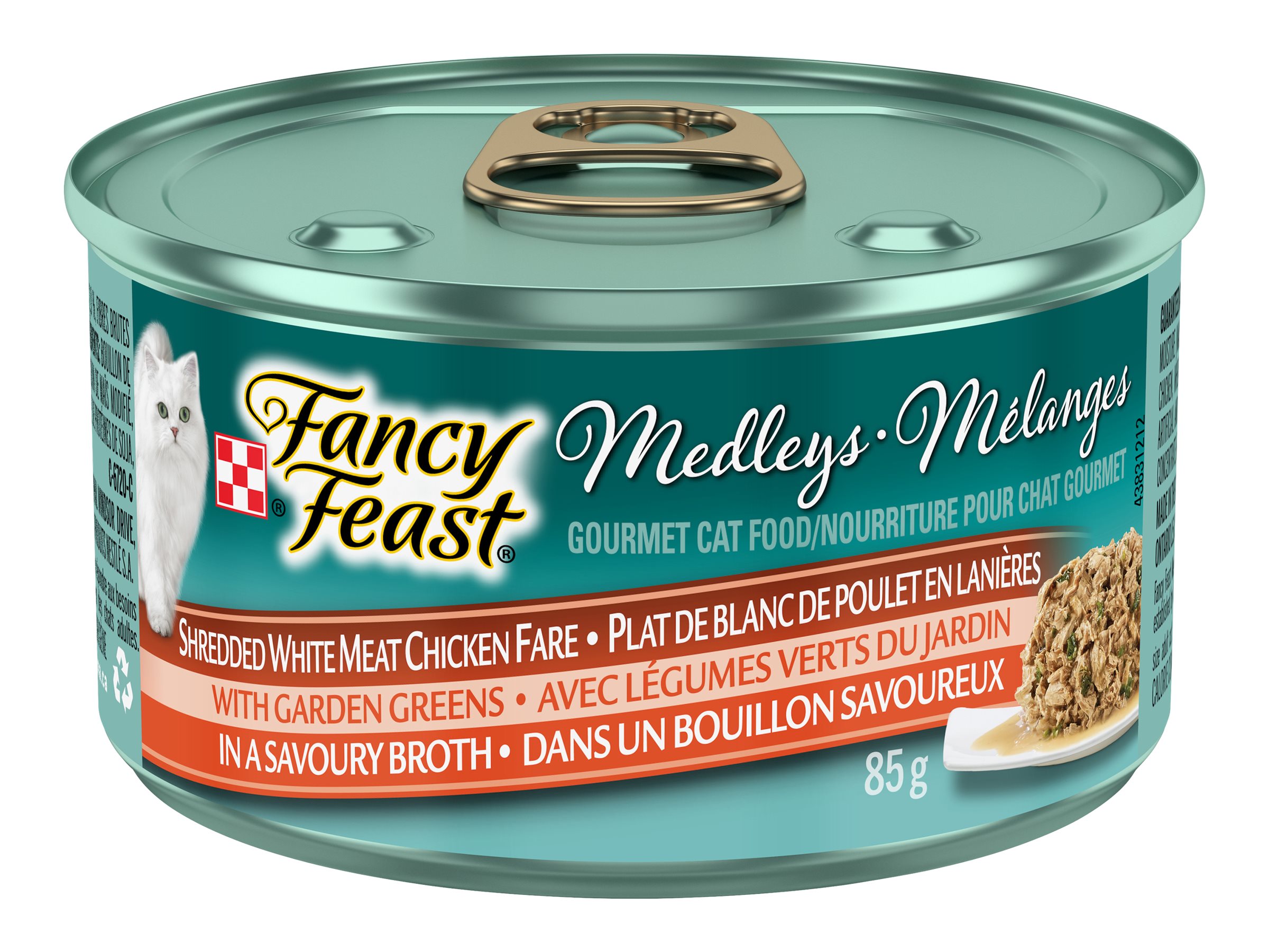 Fancy Feast Wet Cat Food Shredded White Meat Chicken Fare 85g