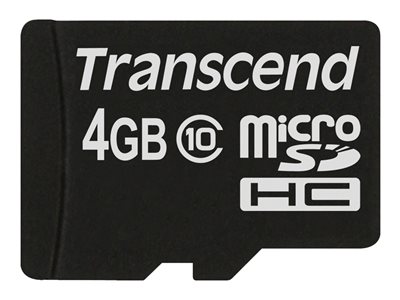SD microSD Card   4GB Transcend SDHC Class10 (ohne Adapter)