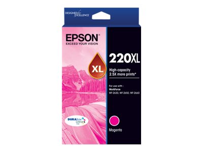 Epson 220XL XL magenta original ink Product shot Front 79200