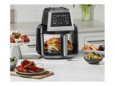 Gourmia Fry 'N Fold Hot Air Fryer - Black/Silver - 7qt - GAF789