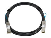 Startech Juniper QFX-QSFP-DAC-3M Compatible 3m 40G QSFP+ to QSFP+ Direct Attach Cable Twinax, 40GbE QSFP+ Copper DAC, 40 Gbps Low Power Passive Transceiver Module DAC, 40GE QSFP+ Cable - Lifetime Warranty (QFXQSFPDAC3M) - 40GBase direct attach cable - 3 m - black