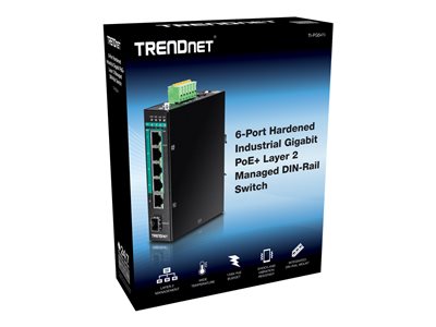 TRENDNET TI-PG541i 6-Port Switch PoE+