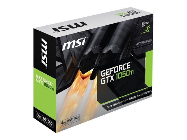 MSI GTX 1050 TI 4GT LP - graphics card - GF GTX 1050 Ti - 4 GB