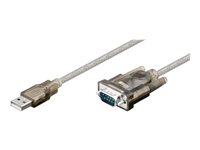MicroConnect USB / serielkabel 1.5m Transparent