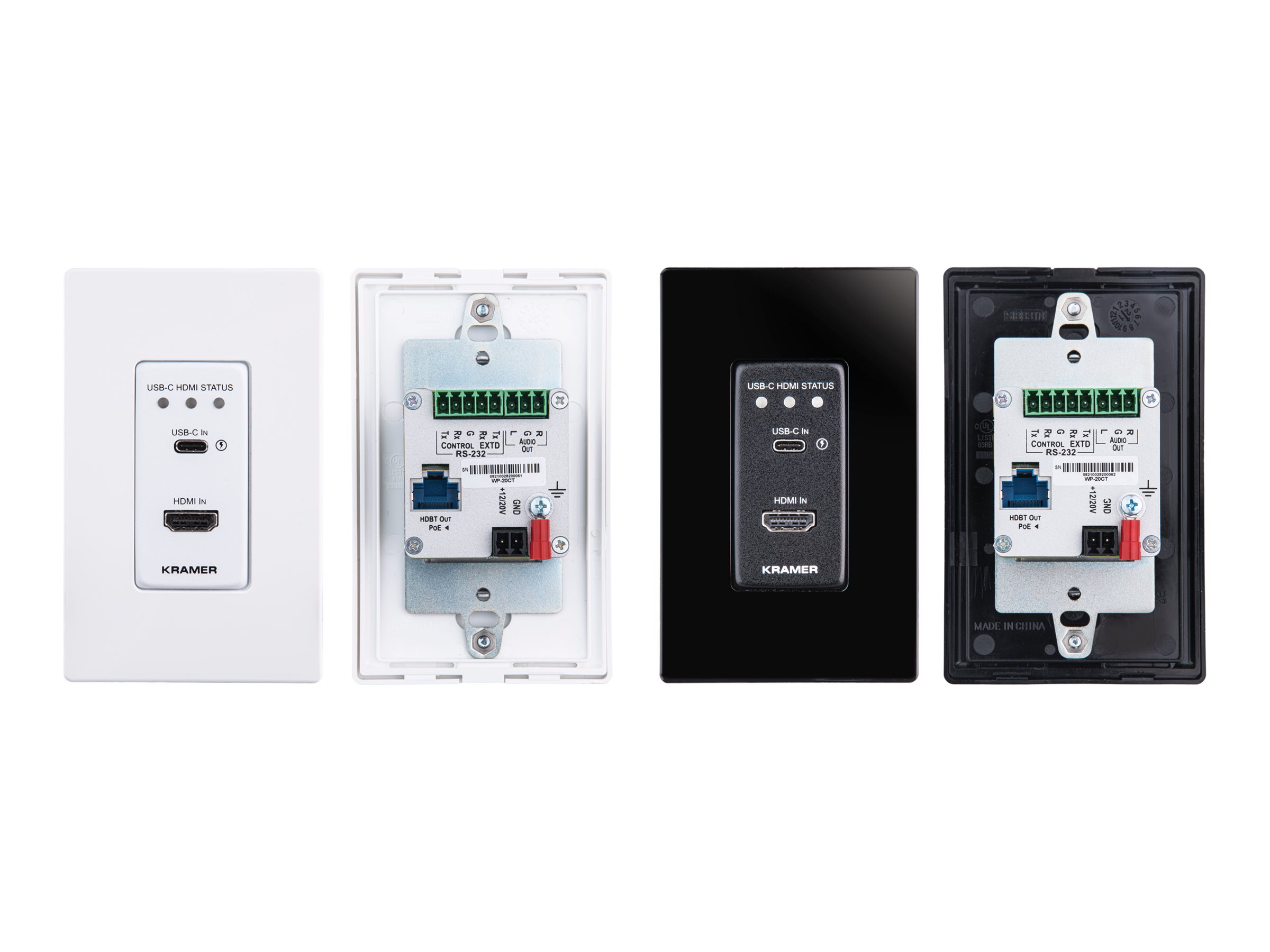 WP-20CT/US-D(W/B).4K60 4:2:0 HDMI USBC WALLPLATE AUTO SWITCHER/TRANSMITTER OVER