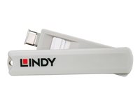 Kit bloqueur de port USB Type C avec clé et 4 verrous, blanc