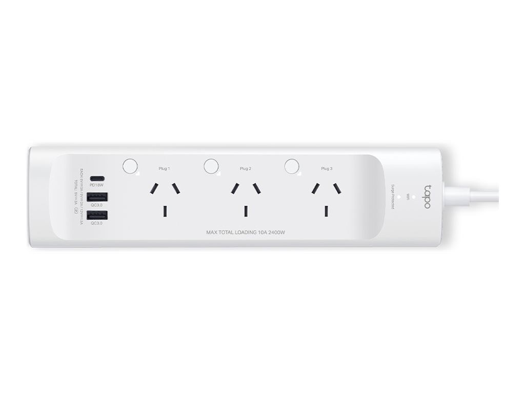 Tapo P300 V1 smart power strip 2400 Product shot Front 79650