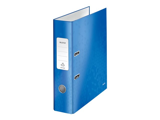 Leitz Wow 180° Lever Arch File For A4 Capacity 600 Sheets Metallic Blue