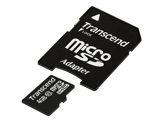 Transcend Premium - carte mmoire flash - 4 Go - micro SDHC