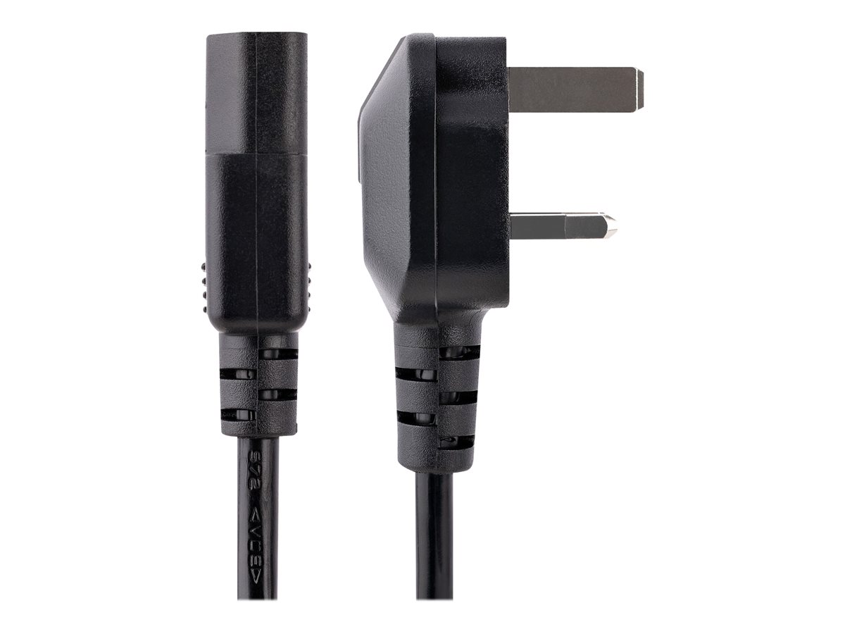 StarTech.com 6ft (1.8m) UK Computer Power Cable, 18AWG, BS 1363 to C13 Power Cord, 10A 250V, Black Replacement AC Power Cord, Monitor Power Cable, BS 1363 to IEC 60320 C13 Kettle Lead - PC Power Supply Cable - elektrický kabel - power IEC 60320 C13 do BS 1363 - 1.8 m – foto 6