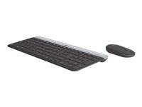 Logitech Slim Wireless Combo MK470 Tastatur og mus-sæt Trådløs