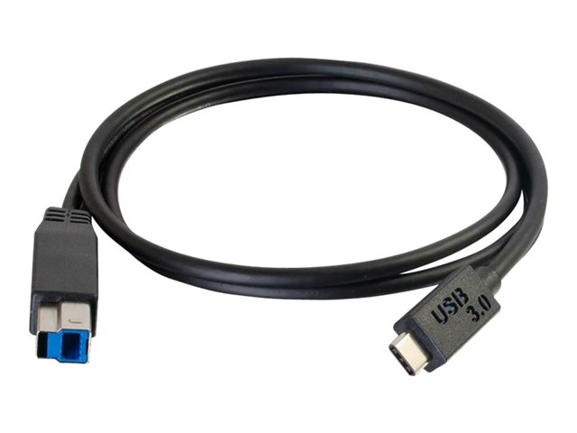 C2G 3m USB 3.1 Gen 1 USB Type C to USB B Cable M/M - USB C Cable Black - USB kabel typ C - USB Type B do USB-C - 3 m – foto 4