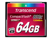 Transcend Cartes Flash TS64GCF800