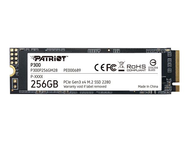 Dysk SSD Patriot P300 256GB M.2 2280 PCIe NVMe (1700/1100 MB/s)