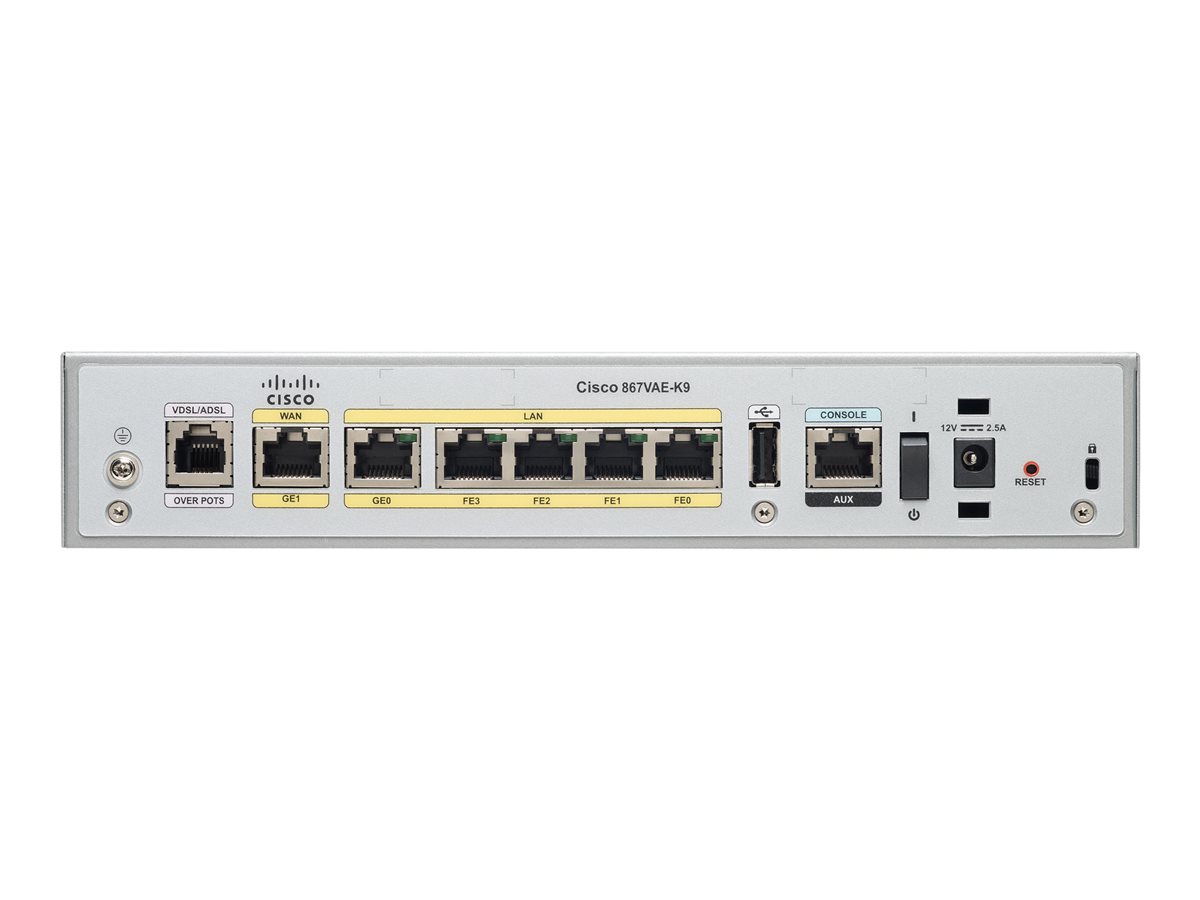 CISCO 867VAE Secure router VDSL2 RF