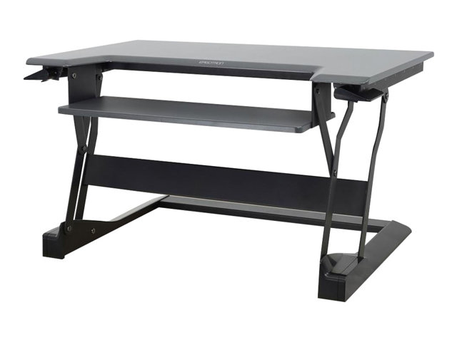 Image of Ergotron WorkFit-T Medium - standing desk converter - dark grey - grey, black
