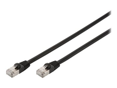 DIGITUS Patchkabel Cat6 S/FTP 2xRJ45 1.0m schwarz Outdoor - DK-1644-010/BL-OD