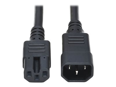 Tripp Lite 2ft Computer Power Cord Cable C14 to C15 Heavy Duty 15A 14AWG 2'