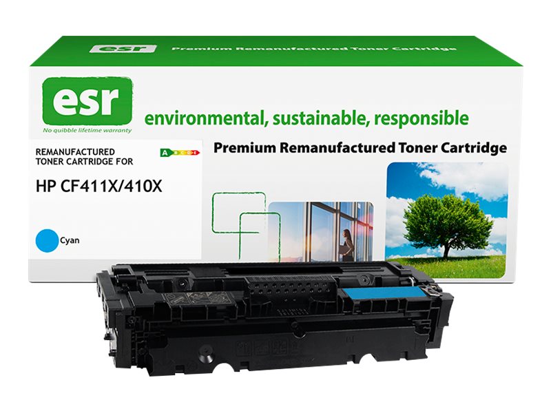 ESR Toner cartridge compatible with HP CF411X cyan High Capacity remanufactured 5.000 pages