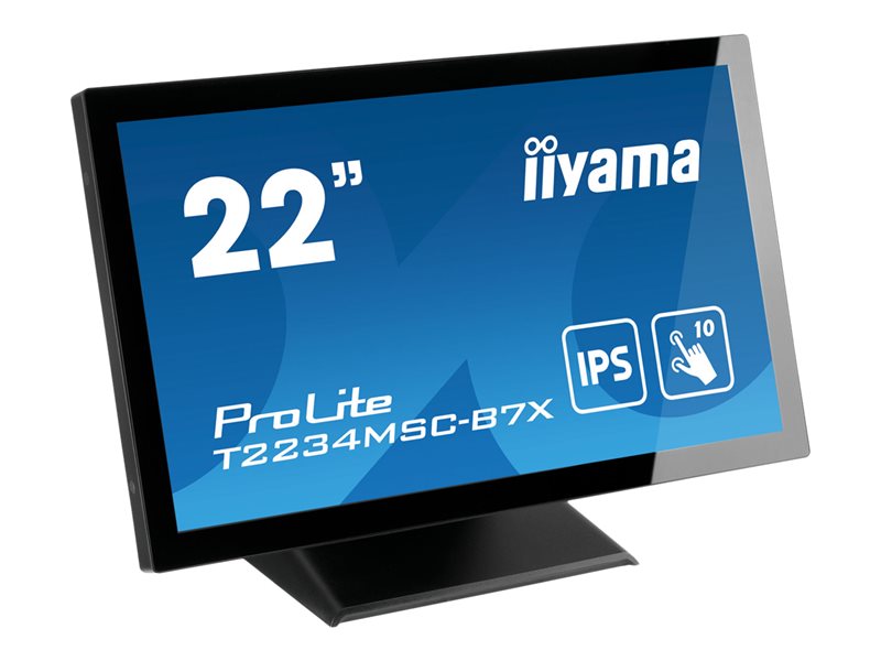 iiyama ProLite T2234MSC-B7X - LED-Monitor - 55.9 cm (22") (21.5" sichtbar) - Touchscreen - 1920 x 1080 Full HD (1080p) @ 60 Hz - IPS