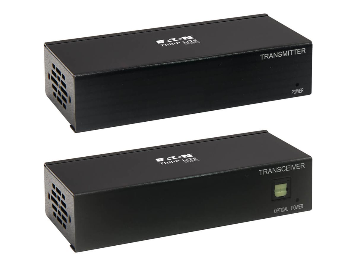 Eaton Tripp Lite Series DisplayPort over Cat6 Extender Kit, Transmitter and Receiver with Repeater, 4K, 4:4:4, PoC, 230 ft. (70.1 m), TAA
