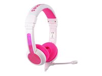 Onanoff BuddyPhones School+ Kabling Headset Pink Hvid
